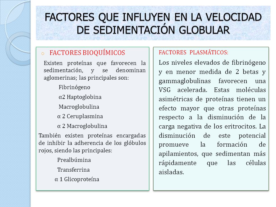 que significa que la velocidad de sedimentacion este elevada que significa que la velocidad de sedimentacion este elevada